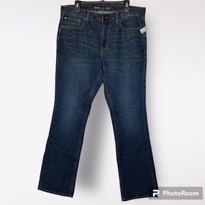 NWT Old Navy Boot Cut Built In Tough Dark Wash Jeans 36x34